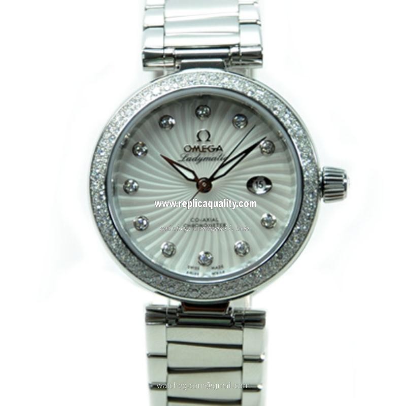 Omega DE VILLE 425.35.34.20.55.001 Automatic Stainless Steel & Diamonds Silver