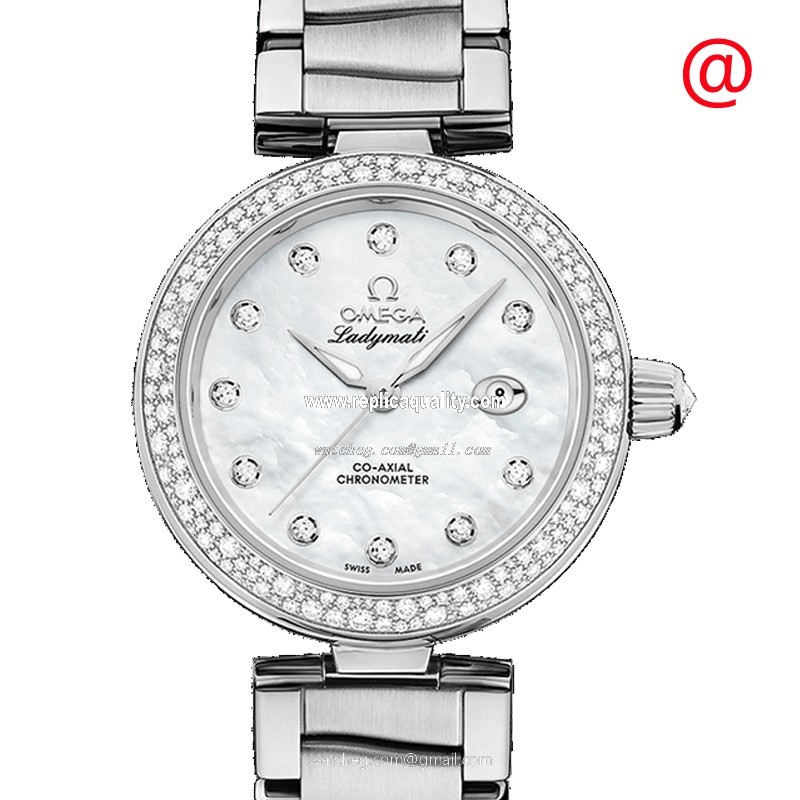 Omega DE VILLE 425.35.34.20.55.002 Automatic Stainless Steel & Diamonds White