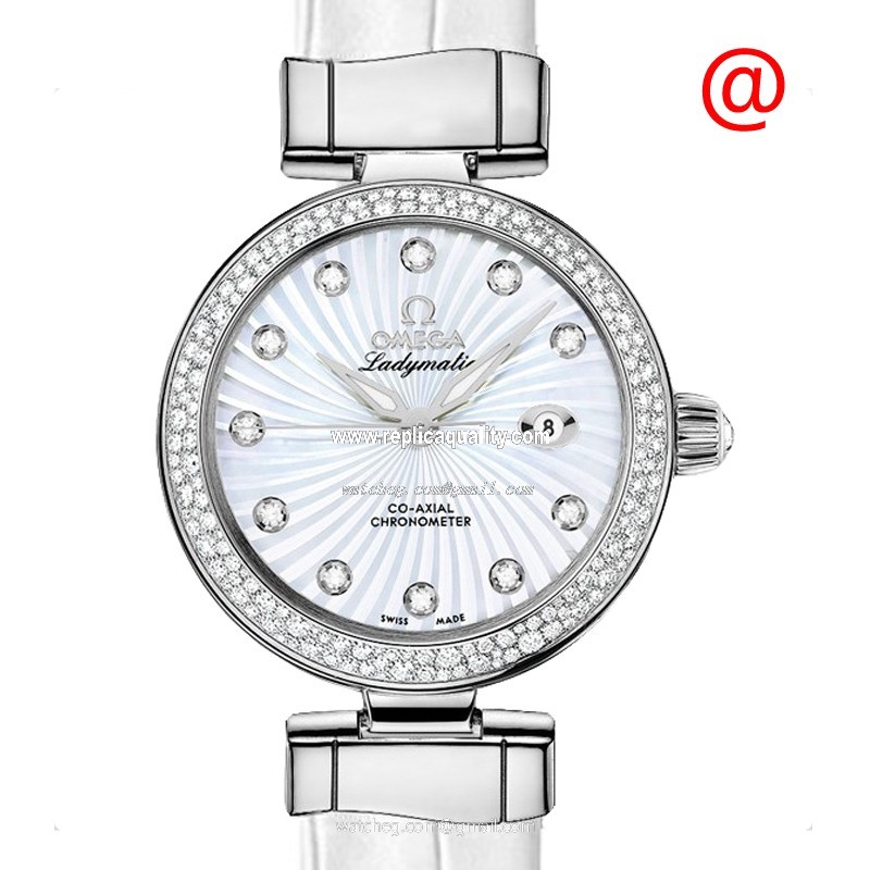 Omega DE VILLE 425.38.34.20.55.001 Automatic Stainless Steel & Diamonds White