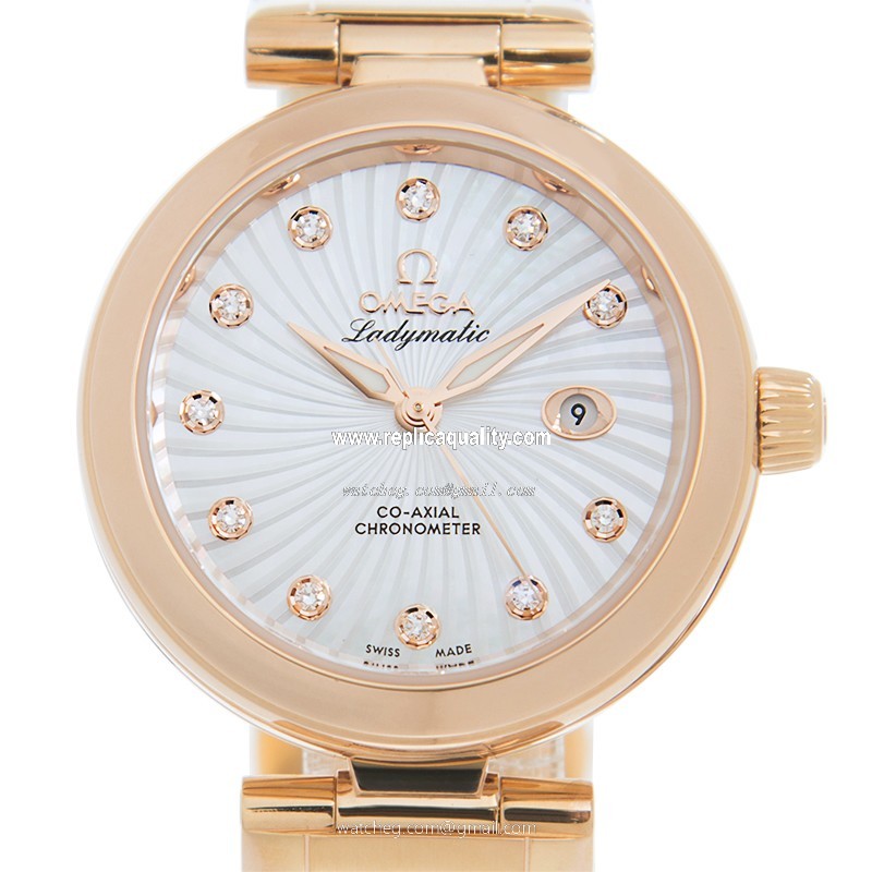 Omega DE VILLE 425.60.34.20.55.001 Automatic 18kt Rose Gold White