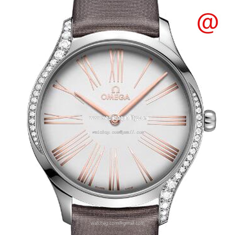 Omega DE VILLE 428.17.39.60.02.001 Quartz Stainless Steel & Diamonds Silver