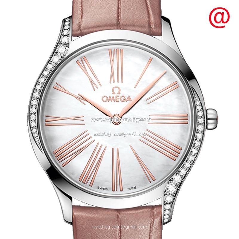 Omega DE VILLE 428.18.36.60.?05.002 Quartz Stainless Steel & Diamonds White
