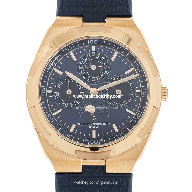 Vacheron Constantin OVERSEAS 4300V/000R-B509 Automatic 18kt Rose Gold Blue
