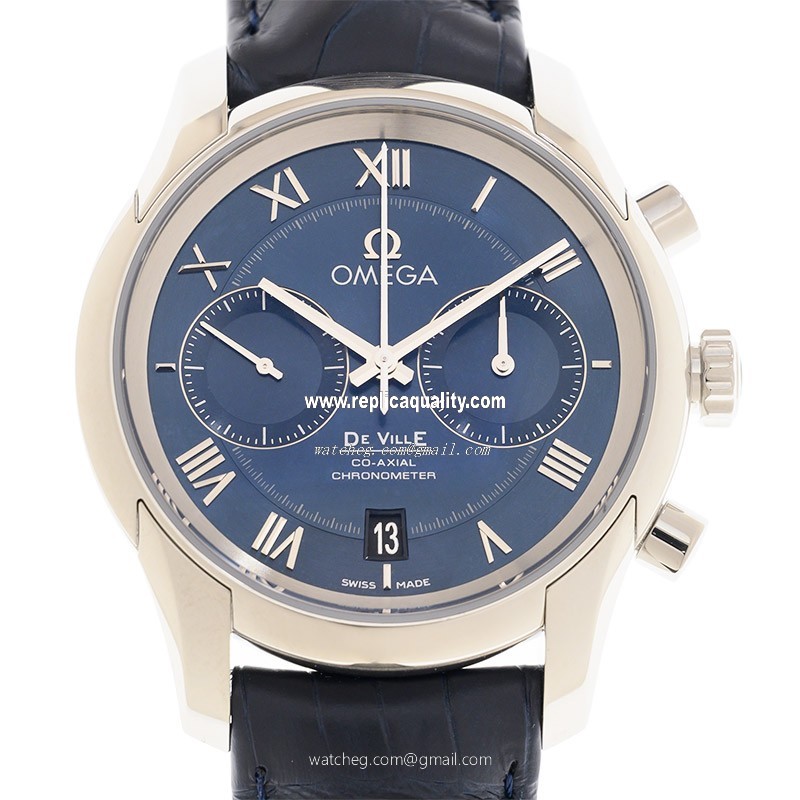 Omega DE VILLE 431.13.42.51.03.001 Automatic Stainless Steel Blue 