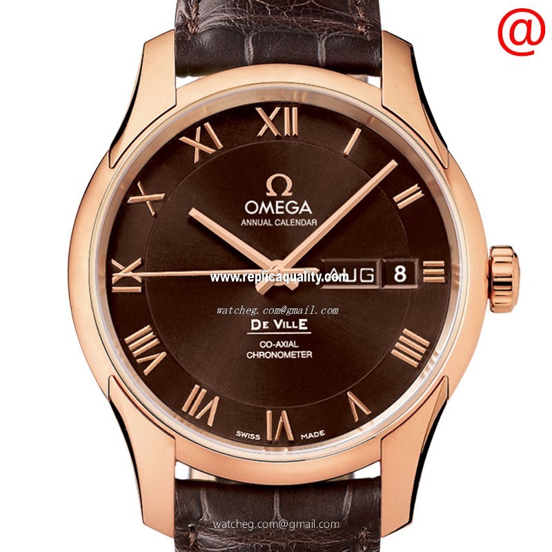 Omega DE VILLE 431.53.41.22.13.001 Automatic 18kt Rose Gold Brown