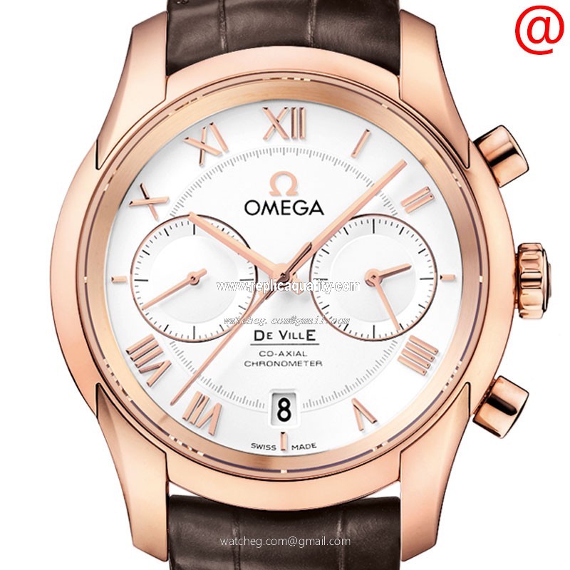 Omega DE VILLE 431.53.42.51.02.001 Automatic 18kt Rose Gold Silver