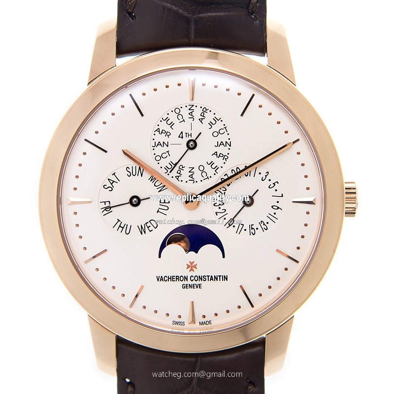 Vacheron Constantin PATRIMONY TRADITIONELLE 43175/000R-9687 Automatic 18kt Rose Gold White
