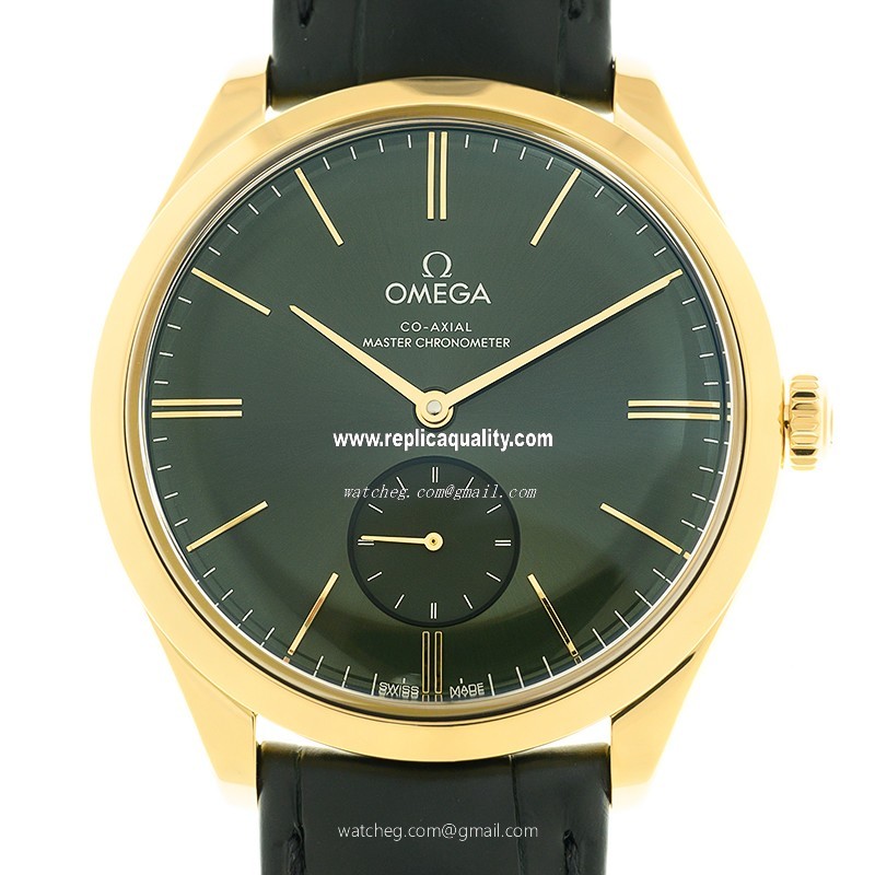 Omega DE VILLE 435.53.40.21.10.001 Manual Wind 18kt Yellow Gold Green