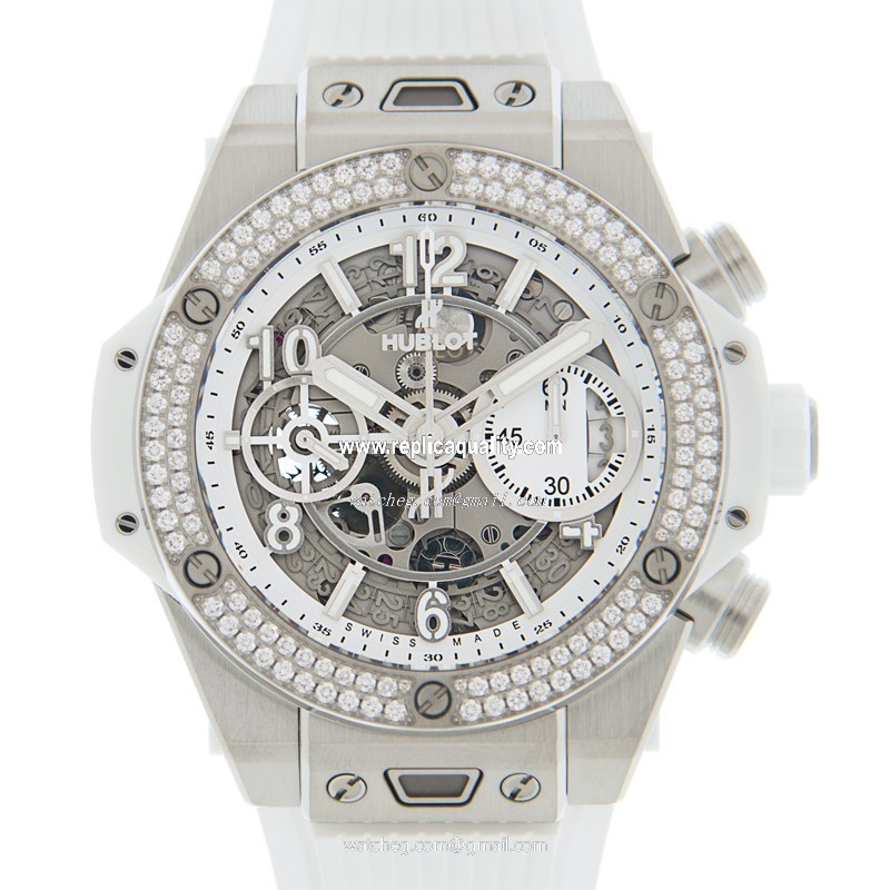 Hublot BIG BANG 441.NE.2010.RW.1104 Automatic Titanium & Diamond Silver