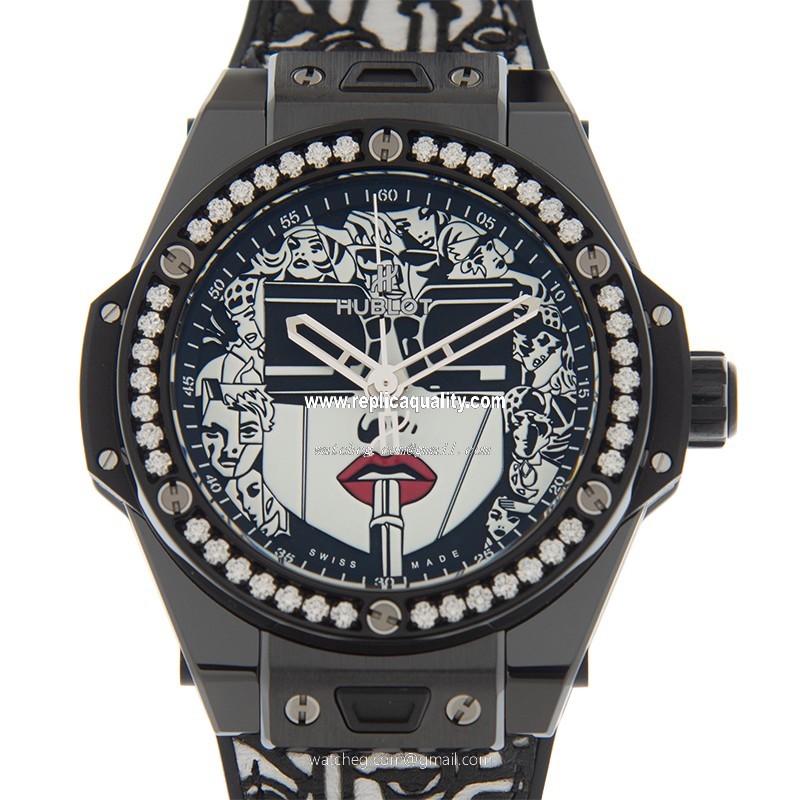 Hublot BIG BANG 465.CX.1120.VR.1204.LIP20(LTD 100) Automatic Ceramic & Diamonds Black & White