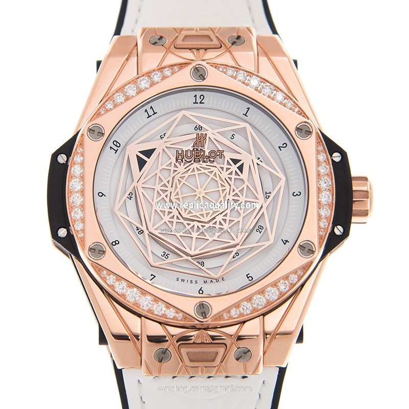 Hublot BIG BANG 465.OS.2028.VR.1204.MXM19 Automatic 18kt Rose Gold & Diamonds White