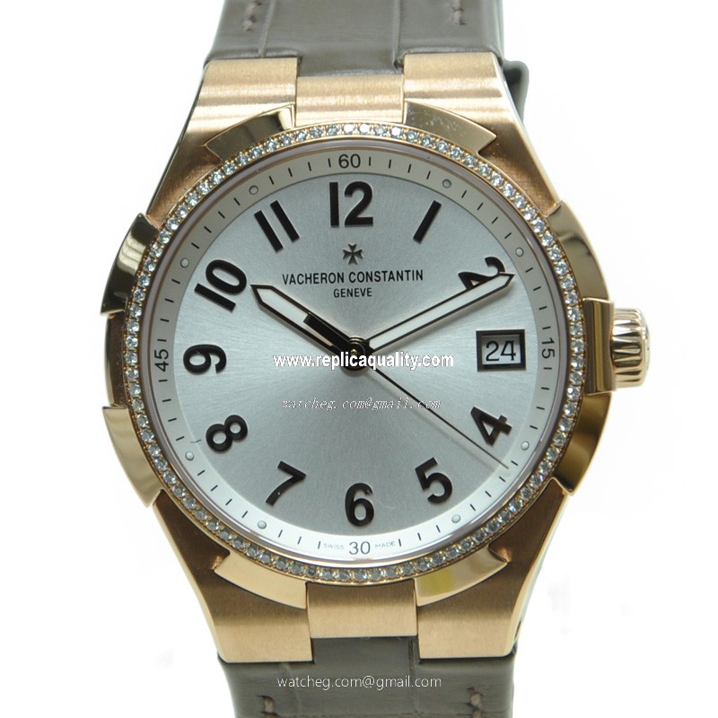 Vacheron Constantin OVERSEAS 47560/000R-9672 Automatic 18kt Rose Gold & Diamonds White