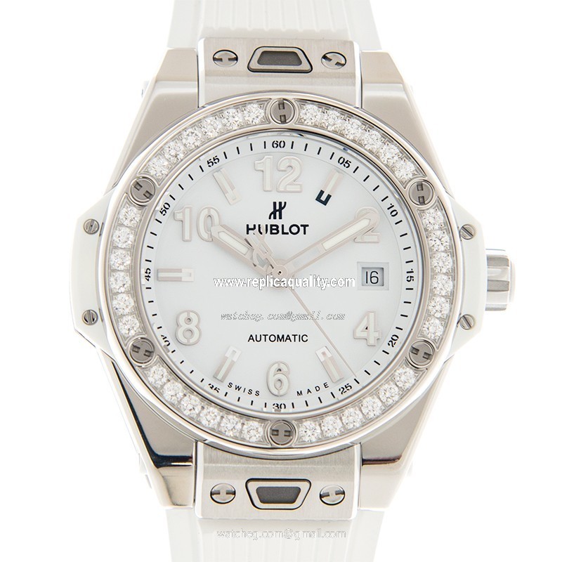 Hublot BIG BANG 485.SE.2010.RW.1204 Automatic Stainless Steel & Diamonds White