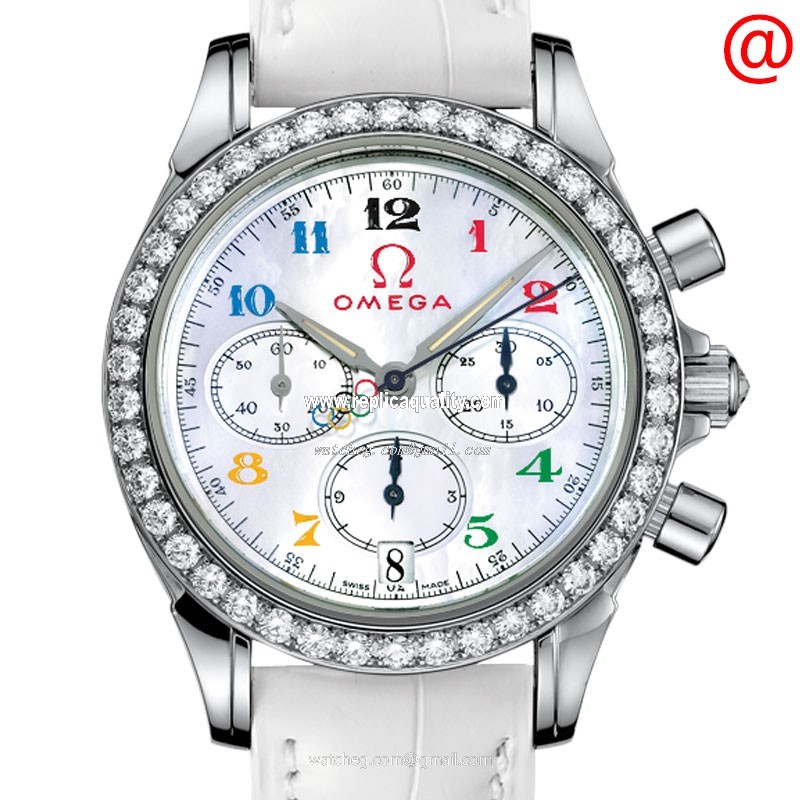Omega SPECIALITIES 4876.70.36 Automatic Stainless Steel & Diamonds White