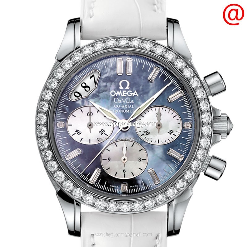 Omega DE VILLE 4877.72.36 Automatic Stainless Steel & Diamonds Blue