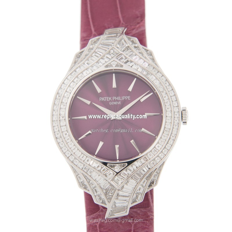 Patek Philippe CALATRAVA 4895G-001 Manual Wind 18kt White Gold & Diamond Red