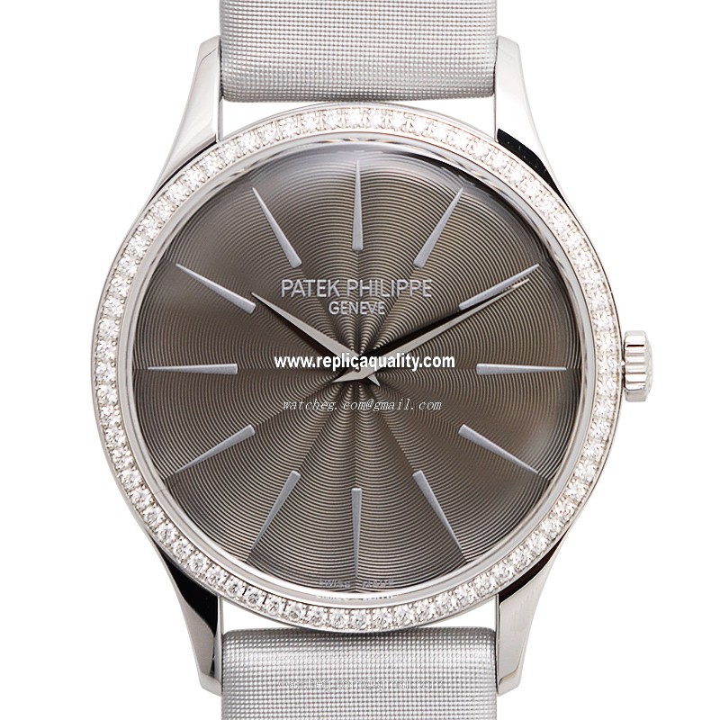 Patek Philippe CALATRAVA 4897G-010 Manual Wind 18kt White Gold & Diamond Gray