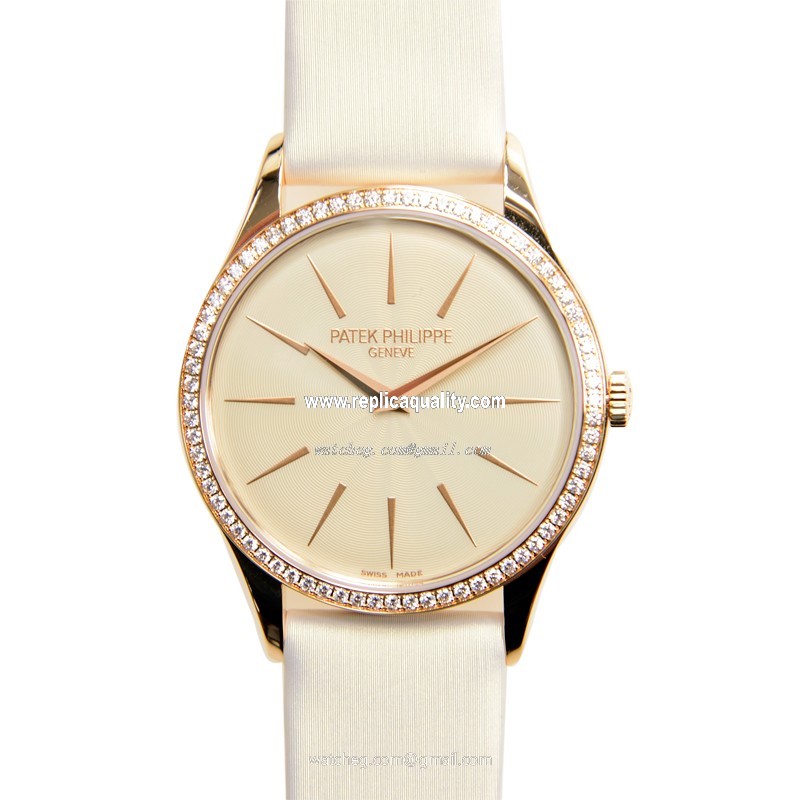 Patek Philippe CALATRAVA 4897R-010 Manual Wind 18kt Rose Gold Beige