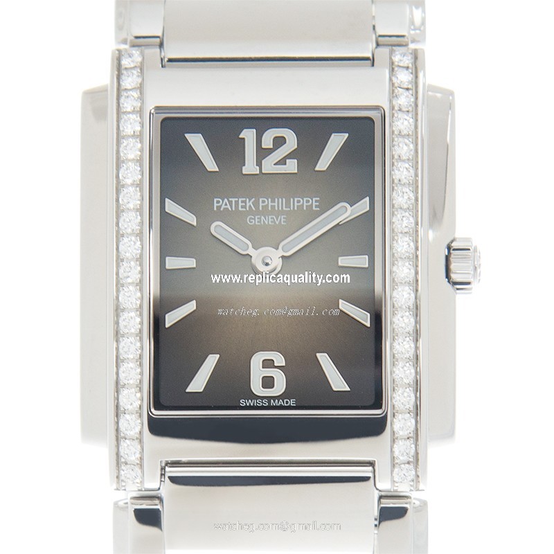 Patek Philippe TWENTY-4 4910/1200A-010 Quartz Stainless Steel & Diamonds Black