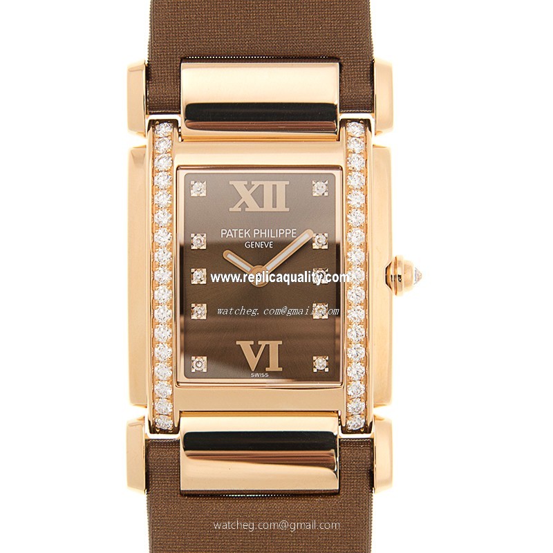 Patek Philippe TWENTY-4 4920R-001 Quartz 18kt Rose Gold Brown