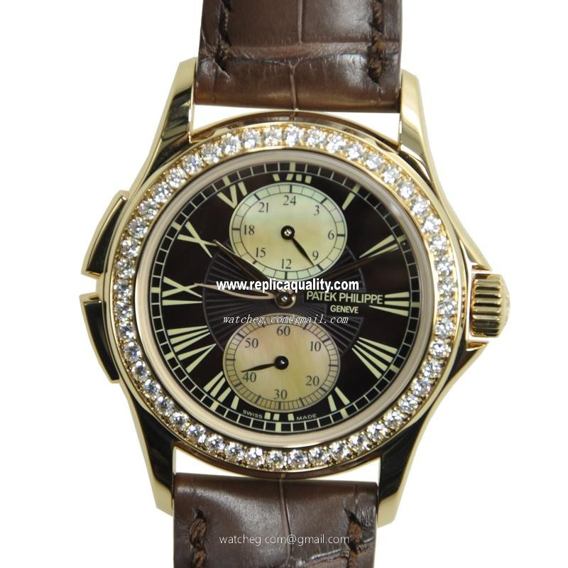 Patek Philippe COMPLICATIONS 4934R-001 Manual Wind 18kt Rose Gold & Diamonds Dark Brown