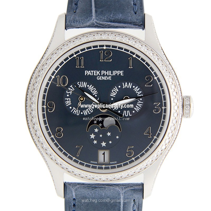 Patek Philippe COMPLICATIONS 4947G-001 Automatic 18kt White Gold & Diamond Blue