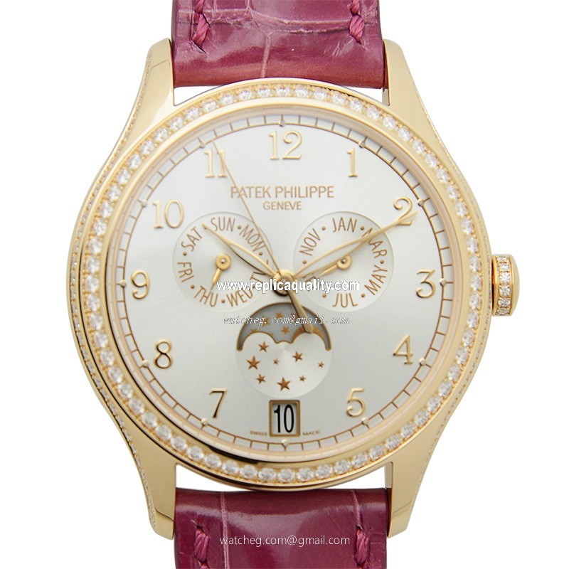 Patek Philippe COMPLICATIONS 4947R-001 Automatic 18kt Rose Gold & Diamonds Silver