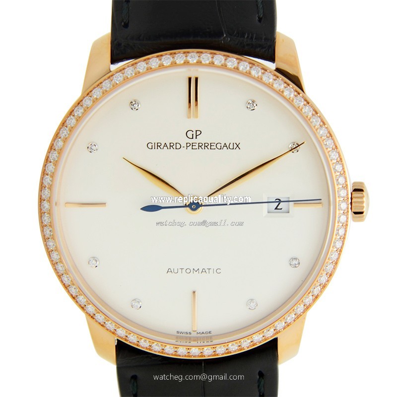 Girard Perregaux GIRARD-PERREGAUX 1966 49525D52A1A1BK6A Automatic 18kt Rose Gold & Diamonds White
