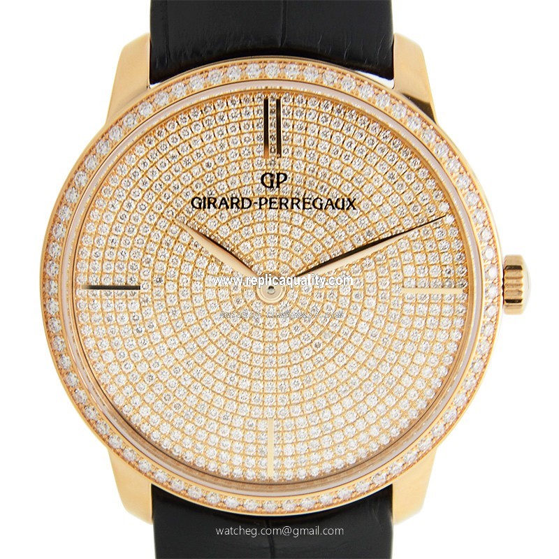 Girard Perregaux GIRARD-PERREGAUX 1966 49525D52A1B1BK6A Automatic 18kt Rose Gold & Diamonds Gold