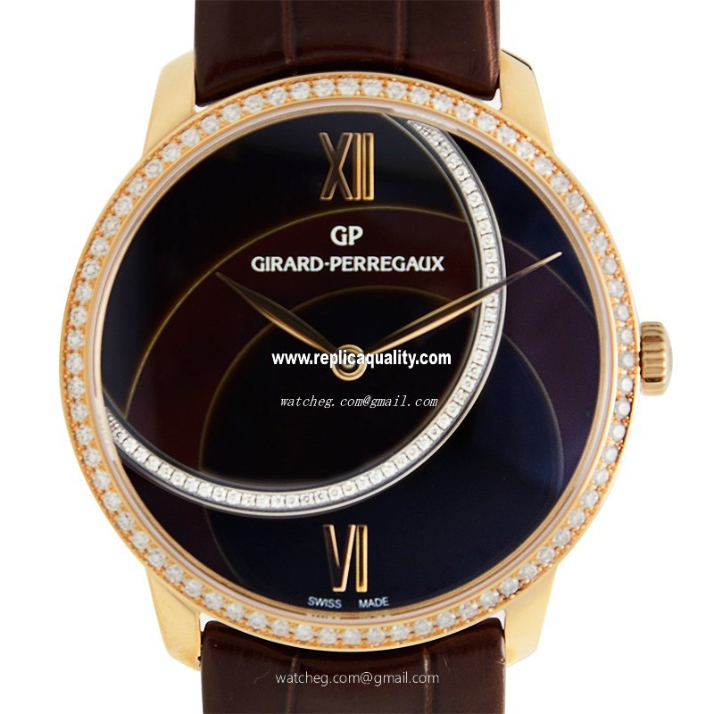 Girard Perregaux GIRARD-PERREGAUX 1966 49525D52ABD1BKEA Automatic 18kt Rose Gold & Diamonds Brown
