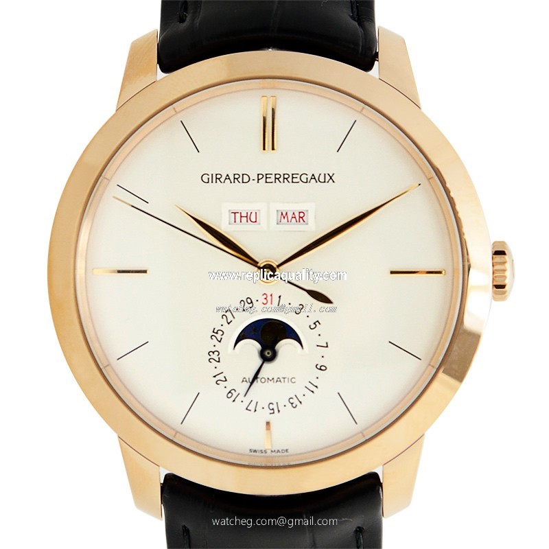 Girard Perregaux GIRARD-PERREGAUX 1966 49535-52-151-BK6A Automatic 18kt Rose Gold White