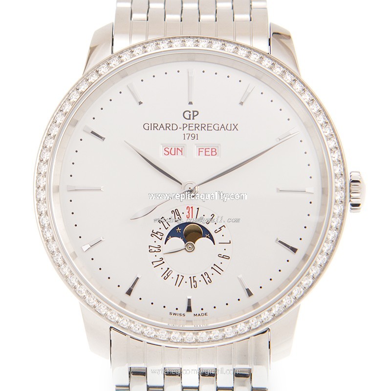 Girard Perregaux GIRARD-PERREGAUX 1966 49535D11A131-11A Automatic Stainless Steel & Diamonds White