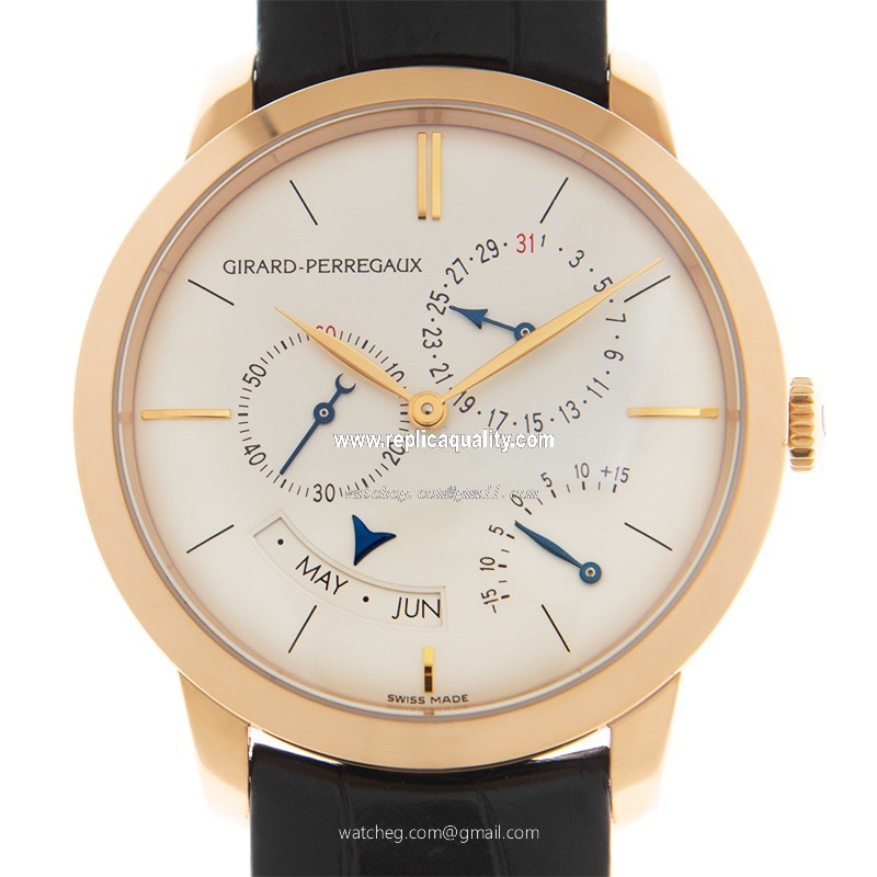 Girard Perregaux GIRARD-PERREGAUX 1966 49538-52-131-BK6A Automatic 18kt Pink Gold White