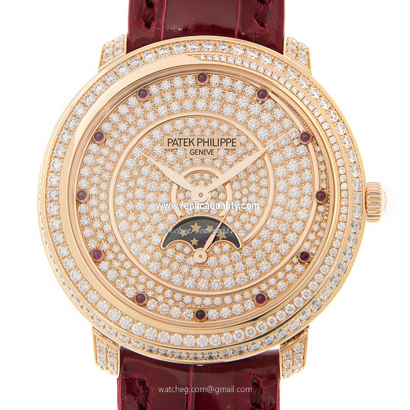Patek Philippe COMPLICATIONS 4968/400R-001 Manual Wind 18kt Rose Gold & Diamonds Silver