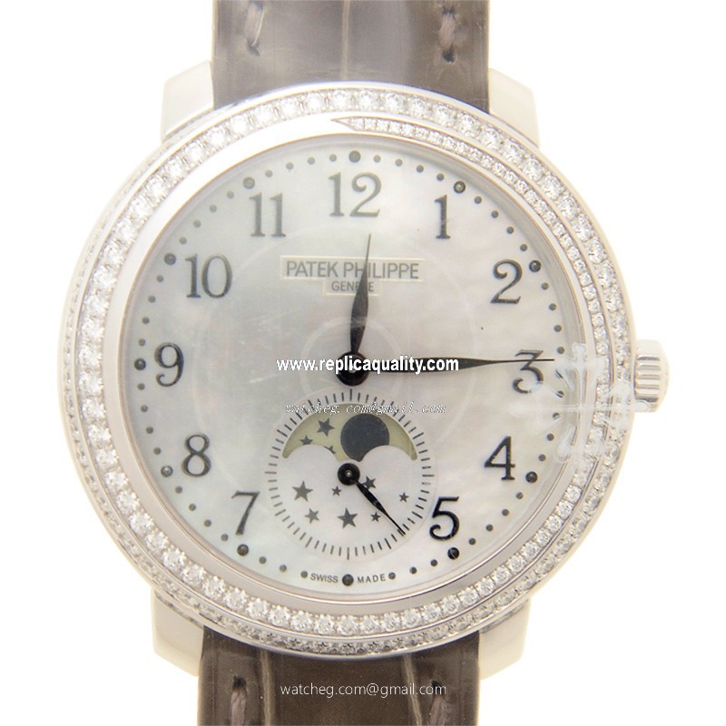 Patek Philippe COMPLICATIONS 4968G-010 Manual Wind 18kt White Gold & Diamond Silver