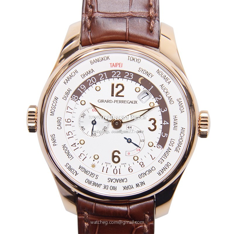 Girard Perregaux 49850-52-584SBAEA Automatic 18kt Rose Gold White