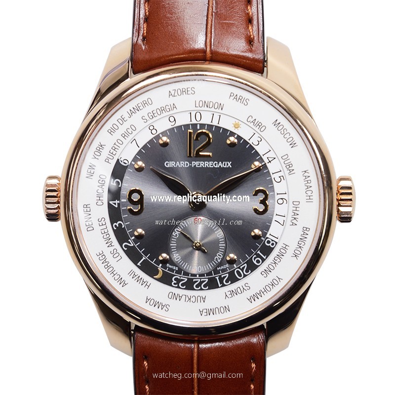 Girard Perregaux 49865-52-251-BACA Automatic 18kt Rose Gold Dark grey