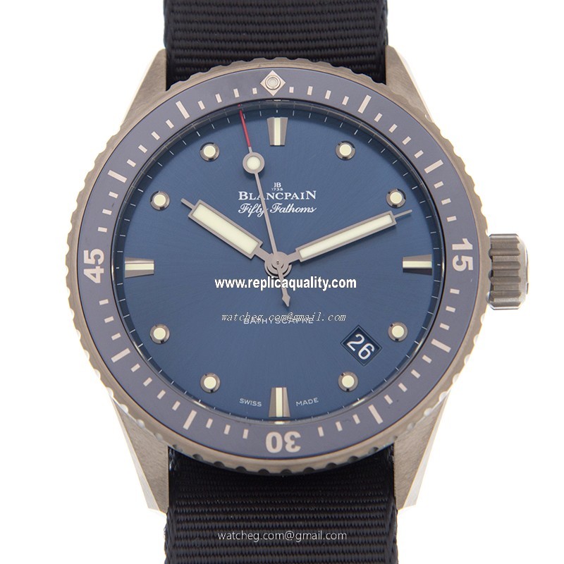 Blancpain FIFTY FATHOMS 5000-0240-NAOA Automatic Ceramic Blue