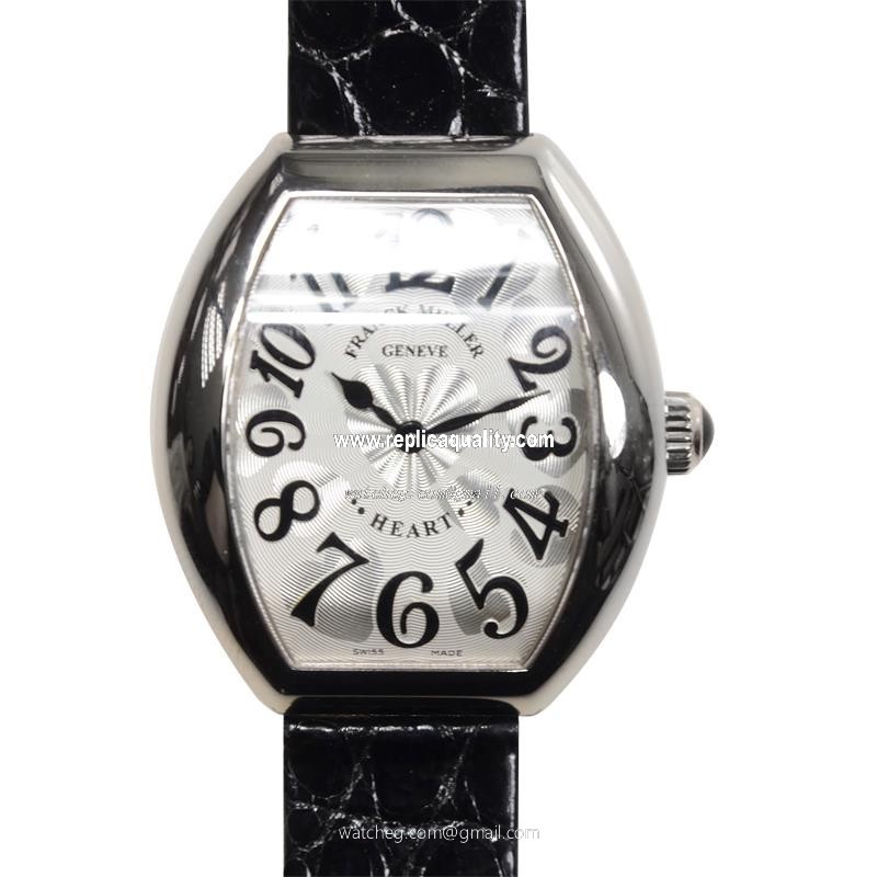 Franck Muller HEART 5002 L QZ (OG) Quartz 18kt White Gold Silver