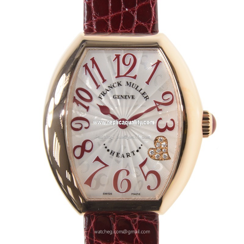 Franck Muller HEART 5002 M QZ C4 CD (5N) Quartz 18kt Rose Gold Silver