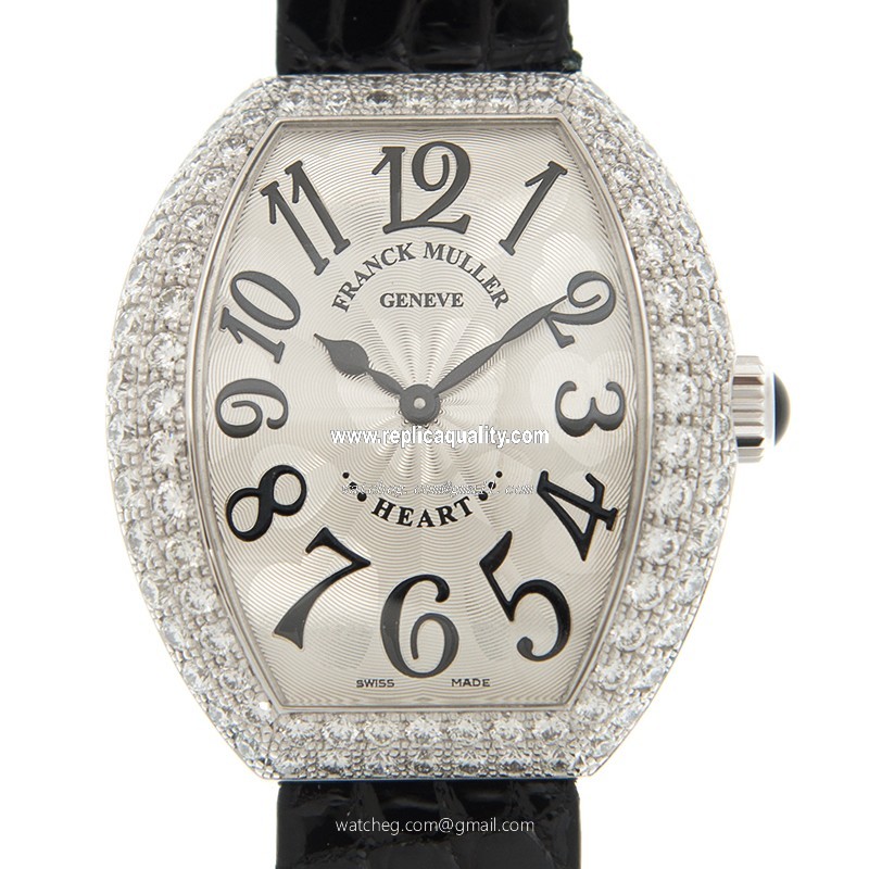 Franck Muller HEART 5002 M QZ D2 (OG) Quartz 18kt White Gold & Diamond White