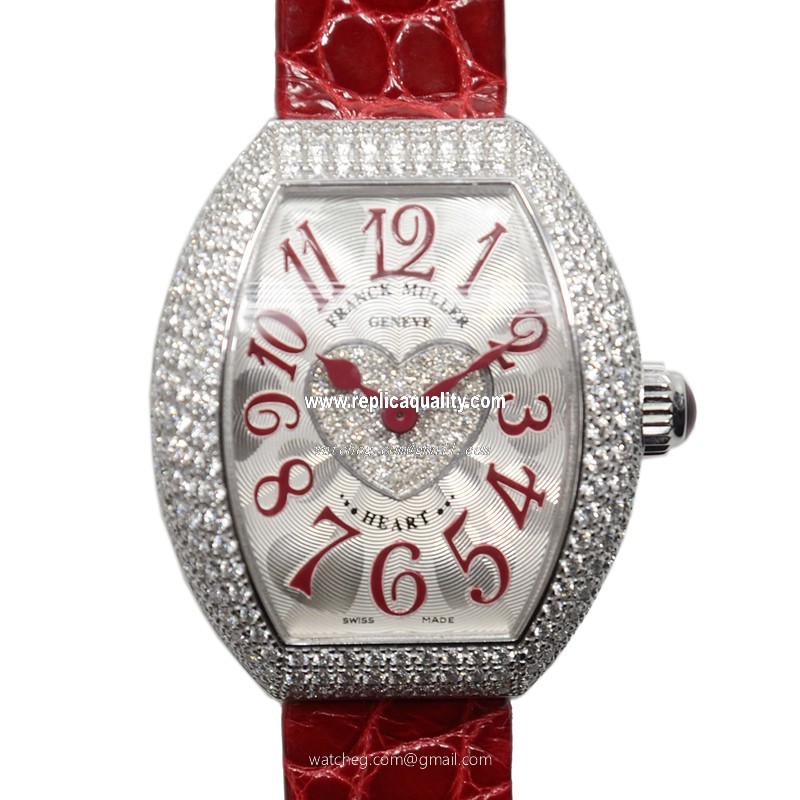 Franck Muller HEART 5002 S QZ D3 1P (OG) Quartz 18kt White Gold & Diamond Silver