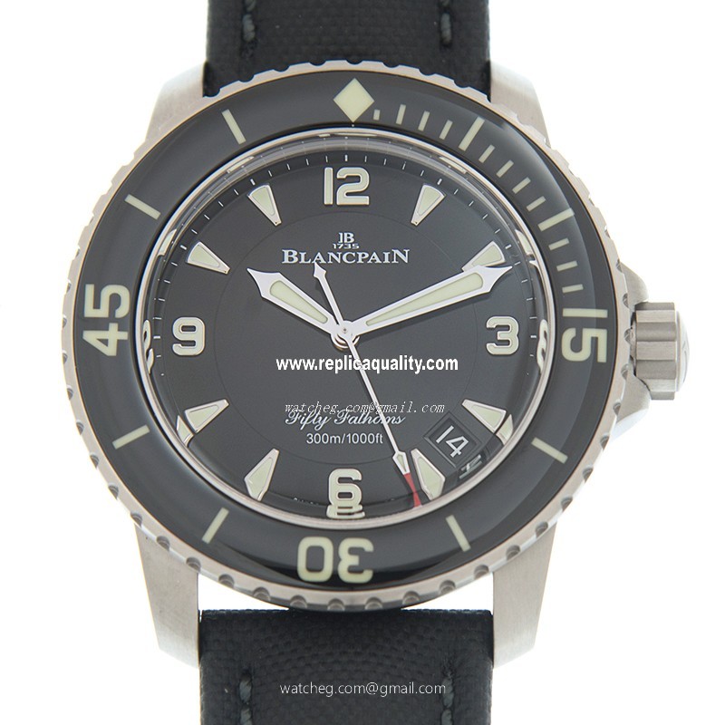 Blancpain FIFTY FATHOMS 5015-12B30-B52A Automatic PVD Titanium Black
