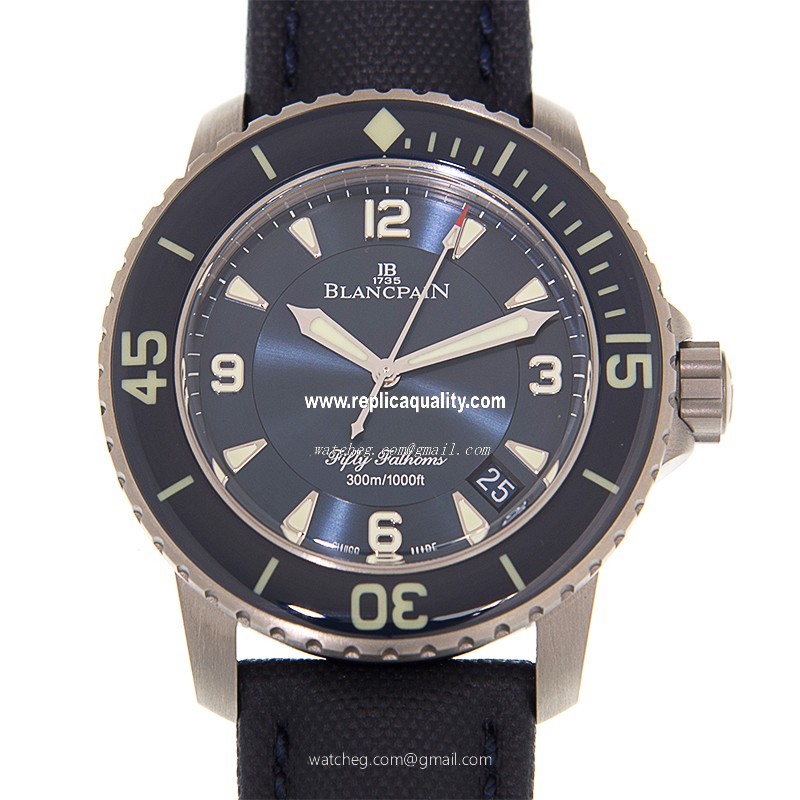 Blancpain FIFTY FATHOMS 5015-12B40-52A Automatic PVD Titanium Blue