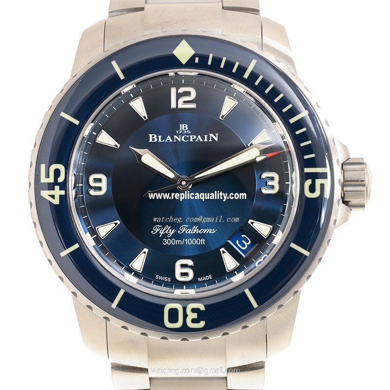 Blancpain FIFTY FATHOMS 5015-12B40-98B Automatic Titanium Blue