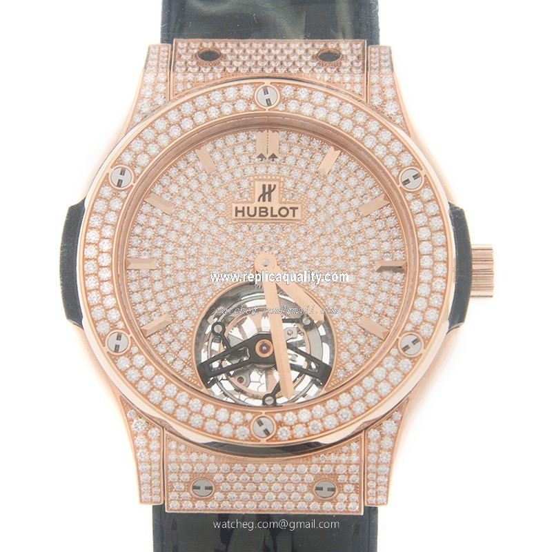 Hublot CLASSIC FUSION 505.OX.9010.LR.1704 Manual Wind 18kt Rose Gold Silver