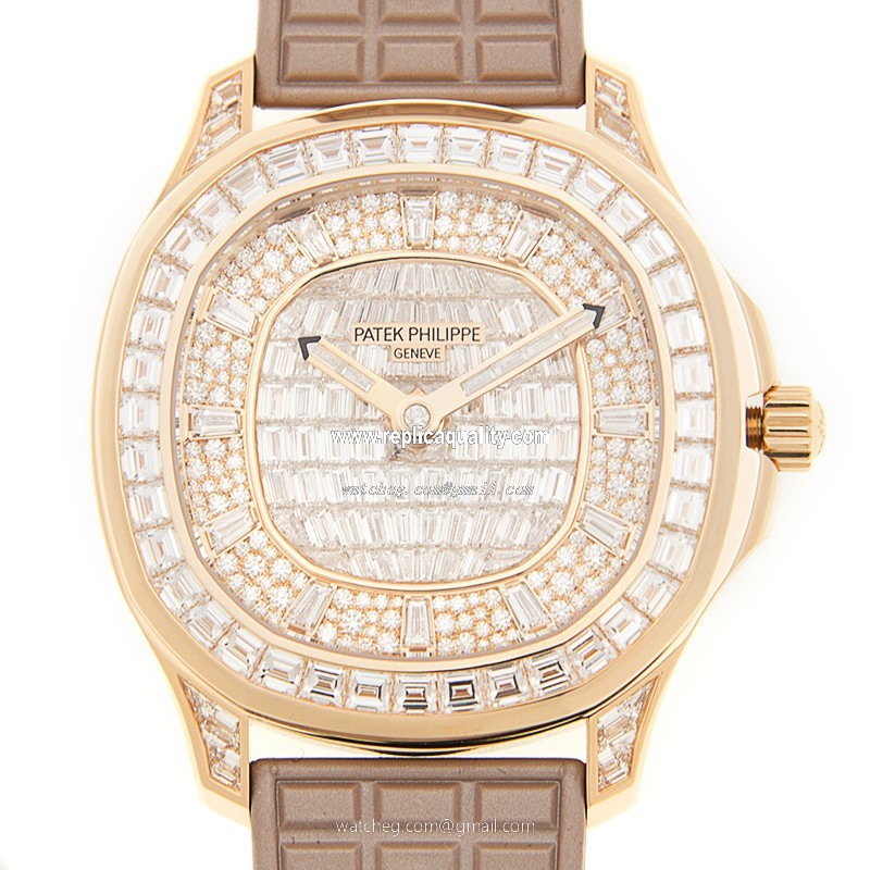 Patek Philippe AQUANAUT 5062/450R-001 Automatic 18kt Rose Gold & Diamonds Gold