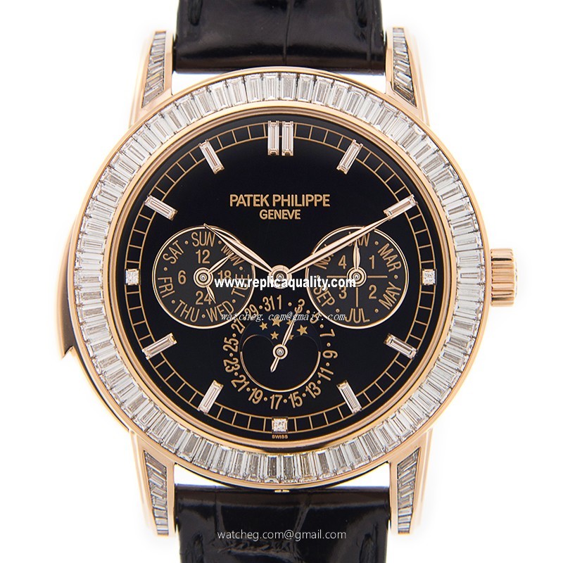 Patek Philippe GRAND COMPLICATIONS 5073R-001 Automatic 18kt Rose Gold & Diamonds Black