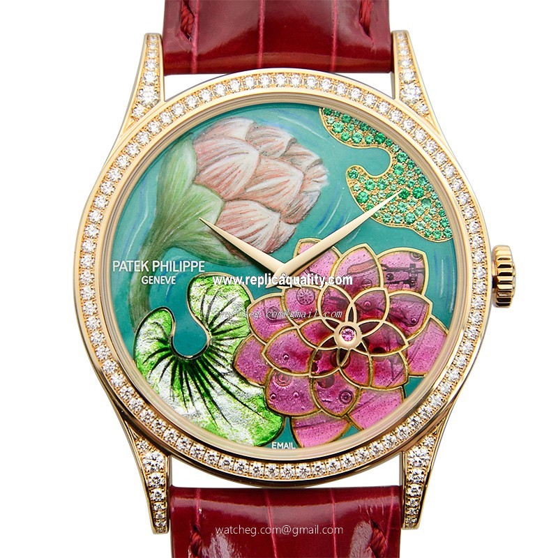 Patek Philippe THE CONTEMPORATY COLLECTION 5077/100R-010 Automatic 18kt Rose Gold & Diamonds Blue