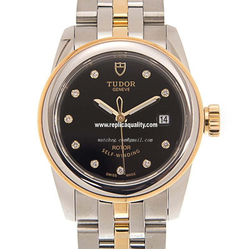 Tudor GLAMOUR DATE 51003-68013-10DI-BK Automatic Stainless Steel Black